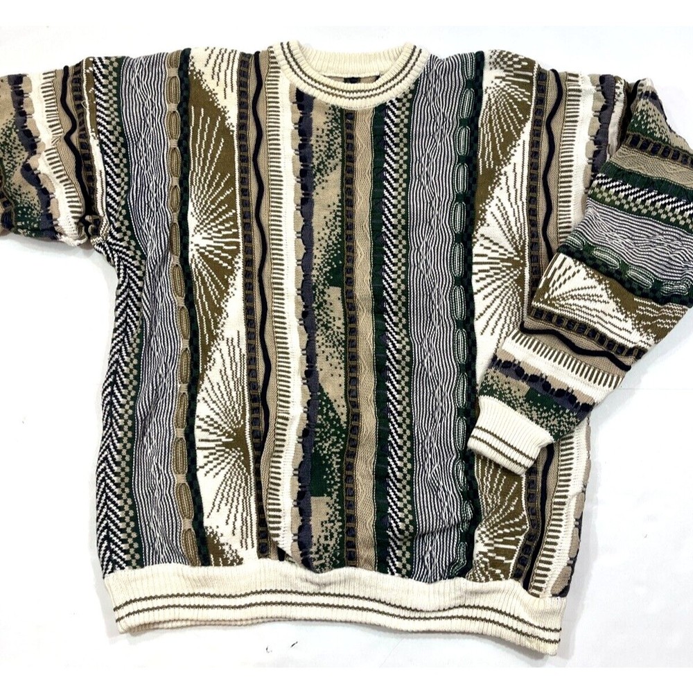 Vintage 90s Coogi Style Crewneck Sweater Men's Medium